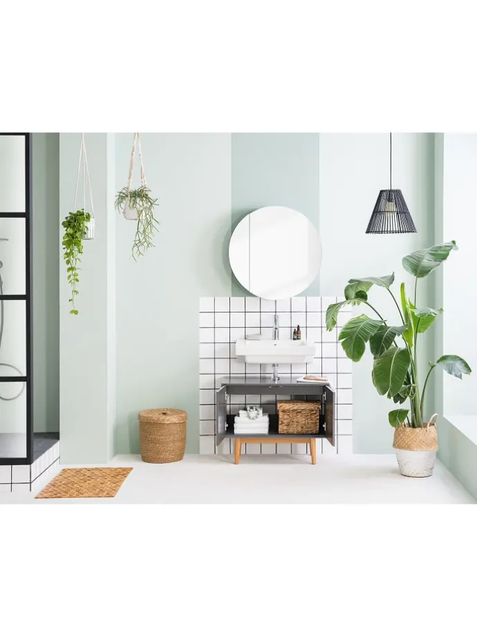 Waschbeckenunterschrank LINDHOLM in Matt Grau