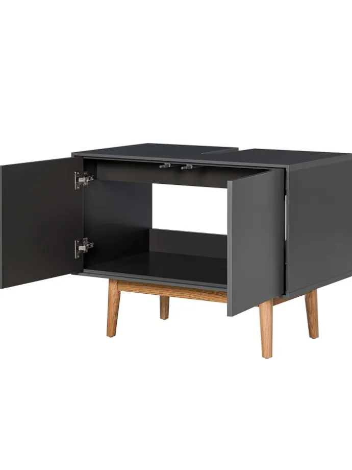 Waschbeckenunterschrank LINDHOLM in Matt Grau