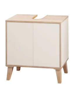 Waschbeckenunterschrank MORENA mit 2 Türen, Cashemere/Eiche