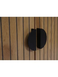 Waschbeckenunterschrank O42 mit 2 Türen, Holzoptik natur