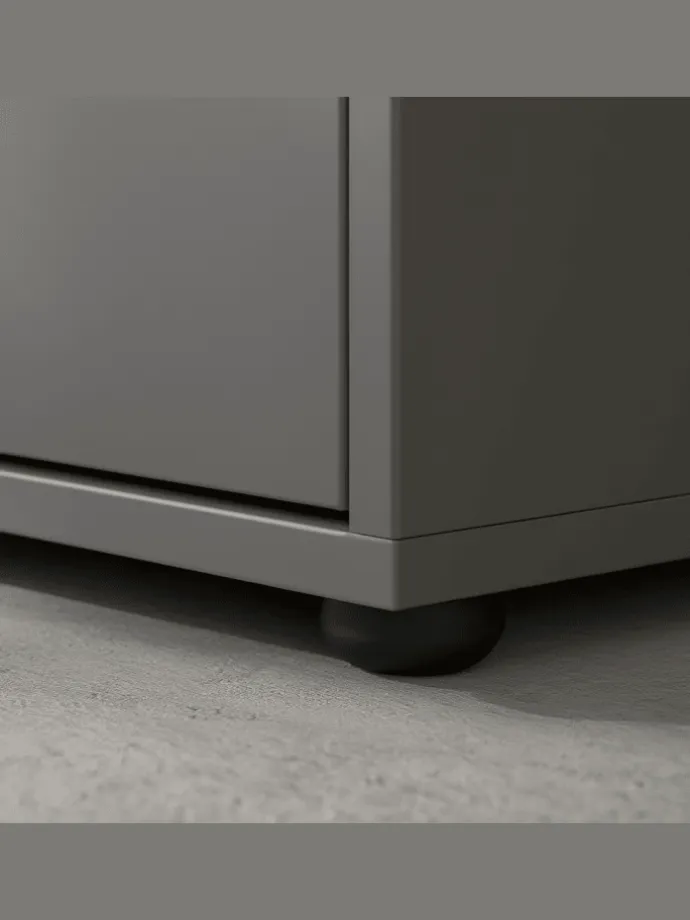 Waschbeckenunterschrank Soft-Close, 2 Türen, Made in Germany in Graphit