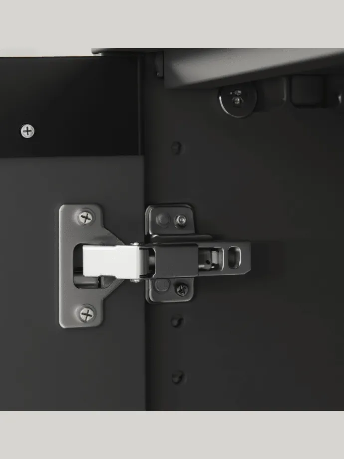 Waschbeckenunterschrank Soft-Close, 2 Türen, Made in Germany in Graphit