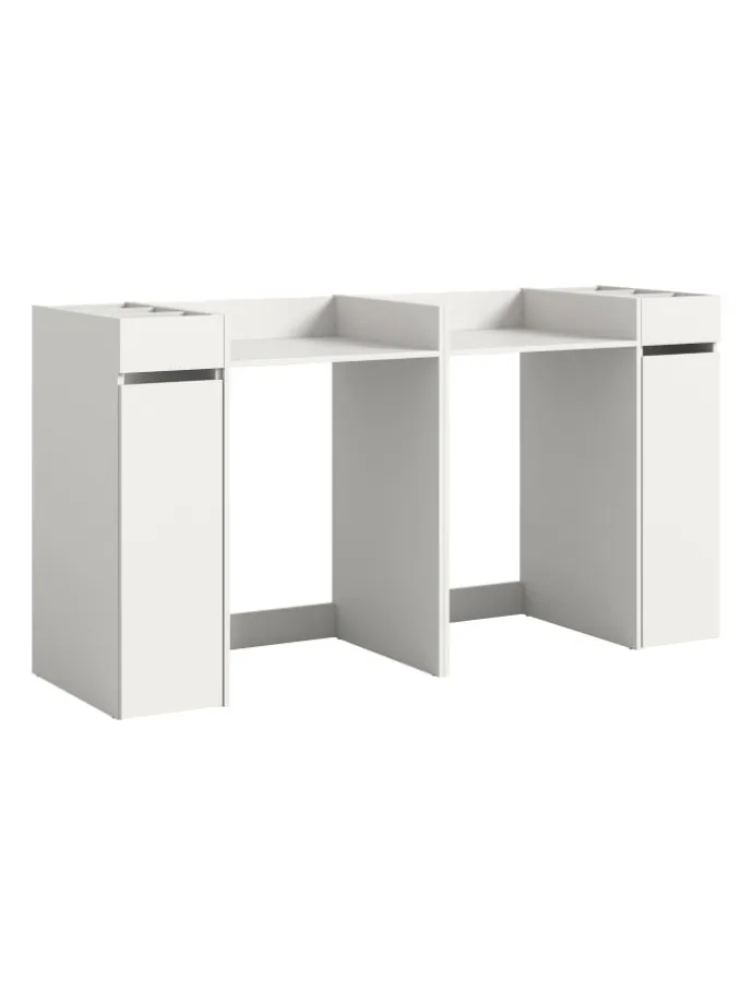 Waschmaschienenumbau Set in weiß/weiß - (B) 190 x (H) 101 x (T) 60