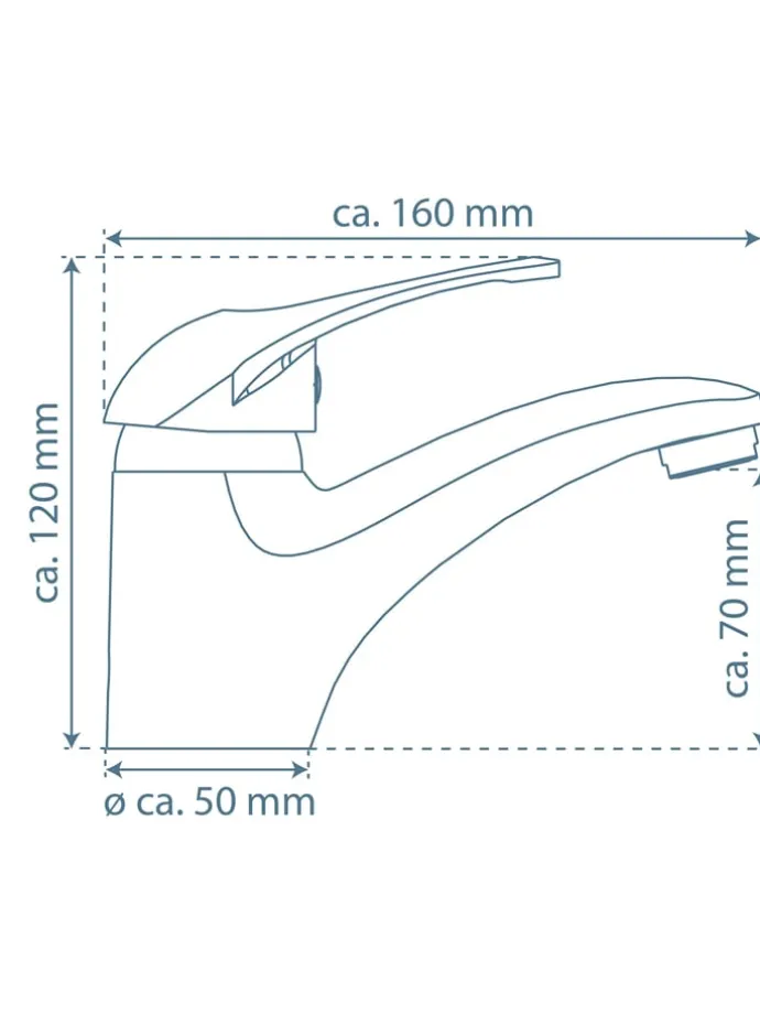 Waschtischarmatur "Calvino" in Chrom