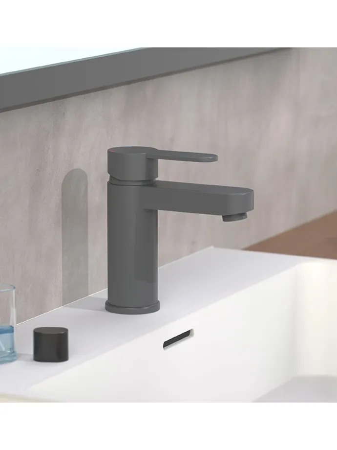 Waschtischarmatur "Elephant" in Anthrazit