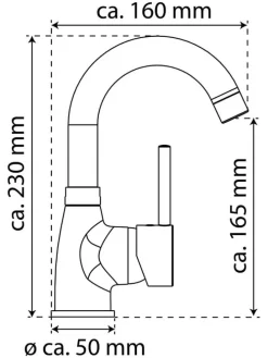 Waschtischarmatur ''Futura'' in Chrom