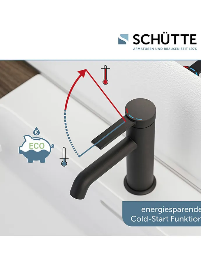 Waschtischarmatur "Los Angeles" in Schwarz