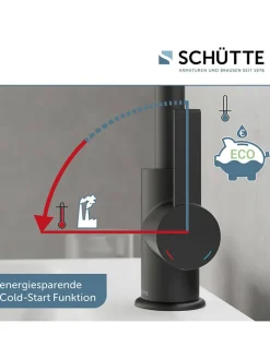 Waschtischarmatur "Los Angeles" in Schwarz