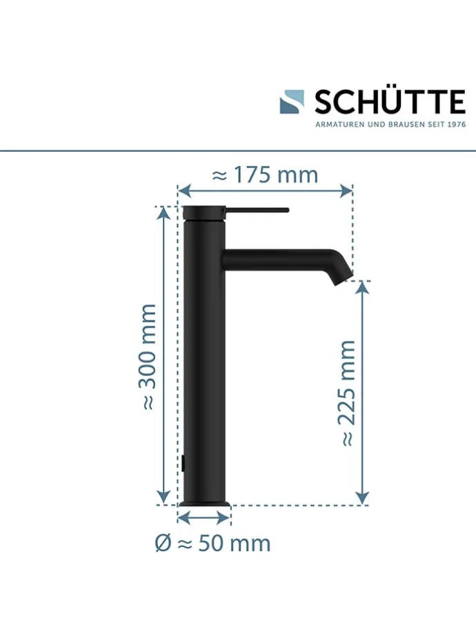 Waschtischarmatur "Los Angeles" in Schwarz