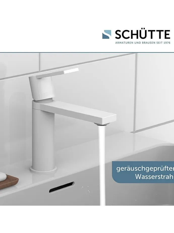 Waschtischarmatur "Manhattan" in Weiß