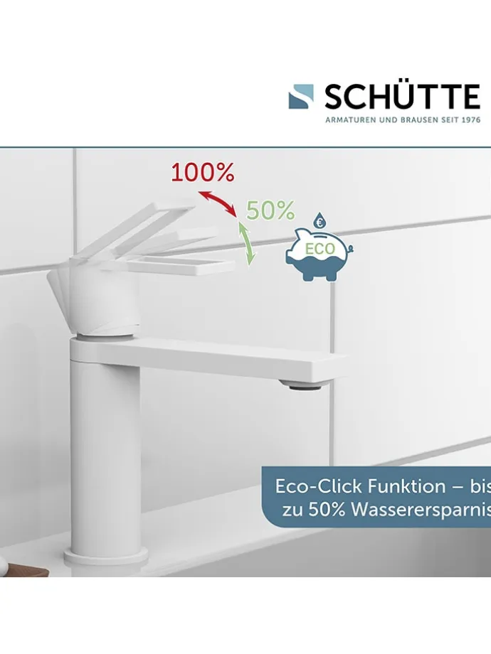 Waschtischarmatur "Manhattan" in Weiß