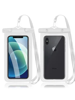 Wasserdichte Handyhülle in Weiß