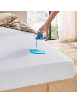 wasserdichter Matratzenschutz für Topper Reichenbach in weiß