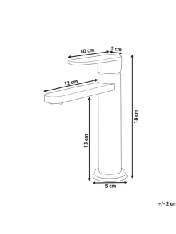 Wasserhähne COLHUE in Silber - (W) 5 x (H) 18 x (L) 17 cm