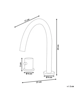 Wasserhähne COLICO in Schwarz - (W) 4 x (H) 24 x (L) 21 cm