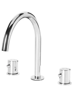 Wasserhähne PILCOMAYO in Silber - (W) 4 x (H) 24 x (L) 21 cm