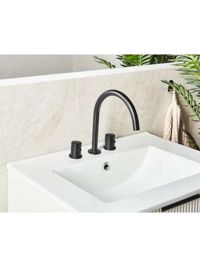 Wasserhähne PILCOMAYO in Schwarz - (W) 4 x (H) 24 x (L) 21 cm