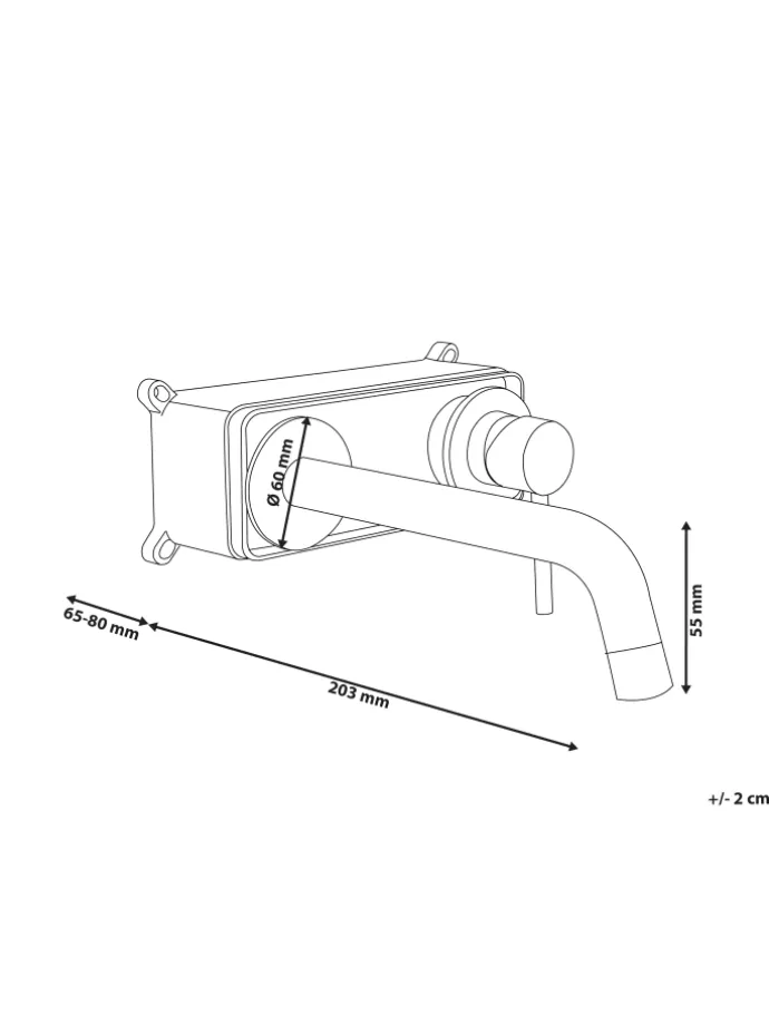 Wasserhähne TRAFUL in Silber - (W) 33 x (H) 10 x (L) 20 cm