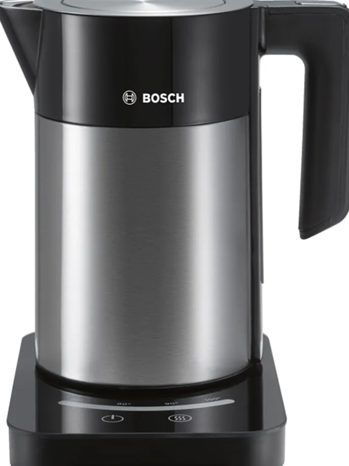 Wasserkocher "Sliding Base" in Schwarz/ Silber - 1,7 l