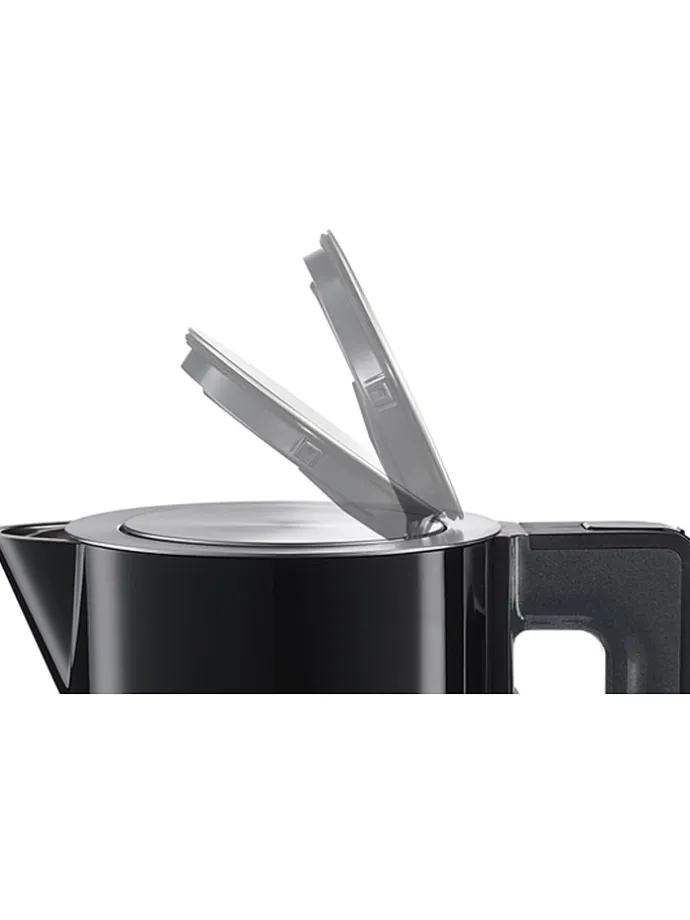 Wasserkocher "Sliding Base" in Schwarz/ Silber - 1,7 l