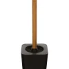 WC-Bürstenhalter in Schwarz - (B)11,7 x (H)38 x (T)11,7 cm