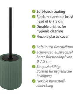 WC-Garnitur in Grün - (H)42 x Ø 11,5 cm