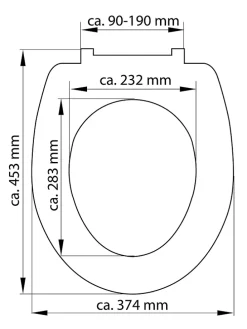 WC-Sitz mit Absenkautomatik 