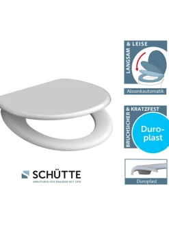 WC-Sitz mit Absenkautomatik in Weiß
