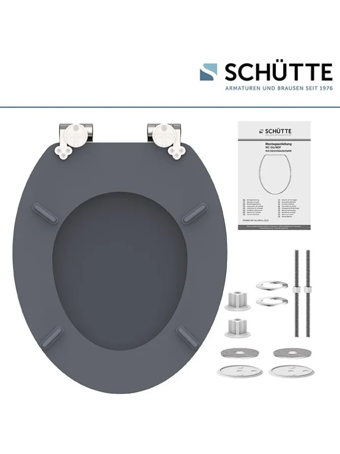 WC-Sitz mit Absenkautomatik "Spirit" in Anthrazit