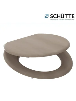 WC-Sitz mit Absenkautomatik "Modern Wood" in Hellbraun