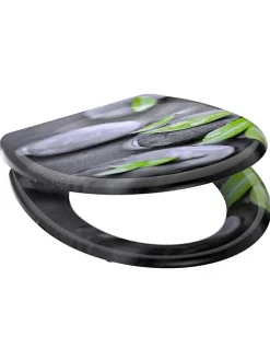 WC-Sitz mit Absenkautomatik "Stone" in Grau