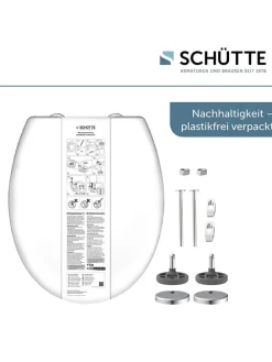 WC-Sitz mit Absenkautomatik in Weiß