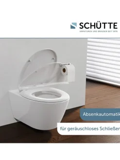 WC-Sitz mit Absenkautomatik in Weiß