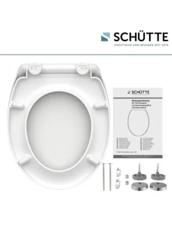 WC-Sitz mit Absenkautomatik in Weiß