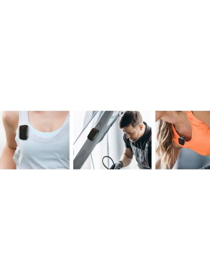 Wearable Speaker mit Magnetclip Schwarz in Schwarz