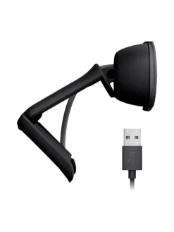 Webcam mit Klemm-Halterung 100 Full HD-Webcam 1920 x 1080 Pixel in Schwarz