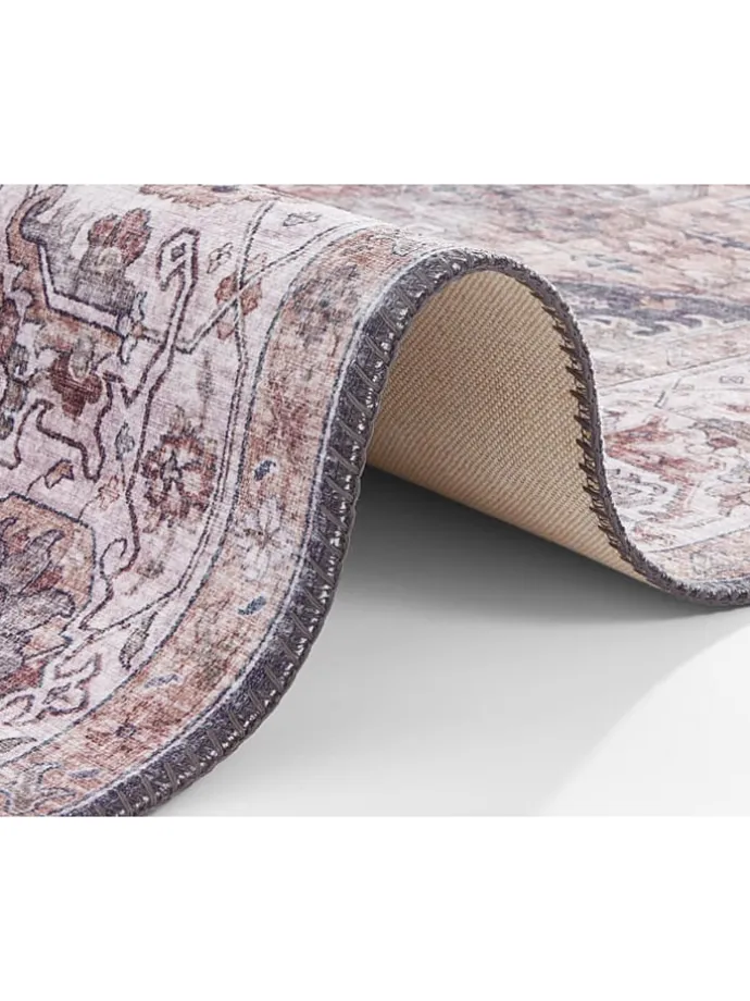 Webteppich "Sylla" in Grau/ Braun