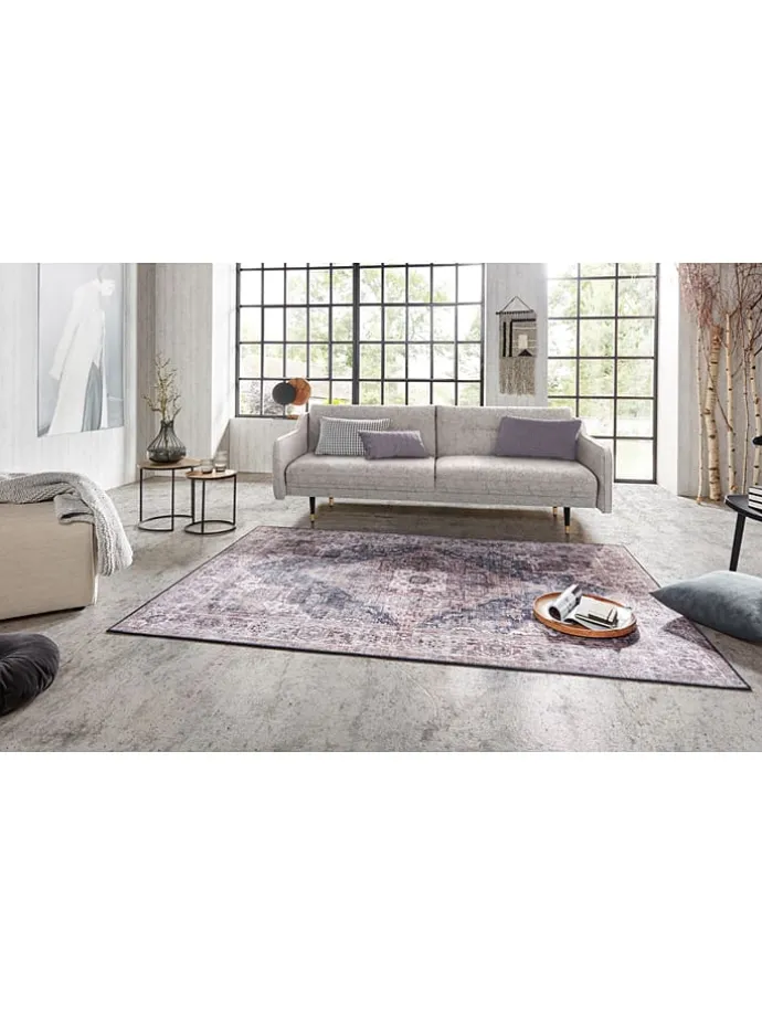 Webteppich "Sylla" in Grau/ Braun