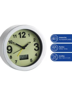 Wecker in Weiß - Ø 9,5 cm