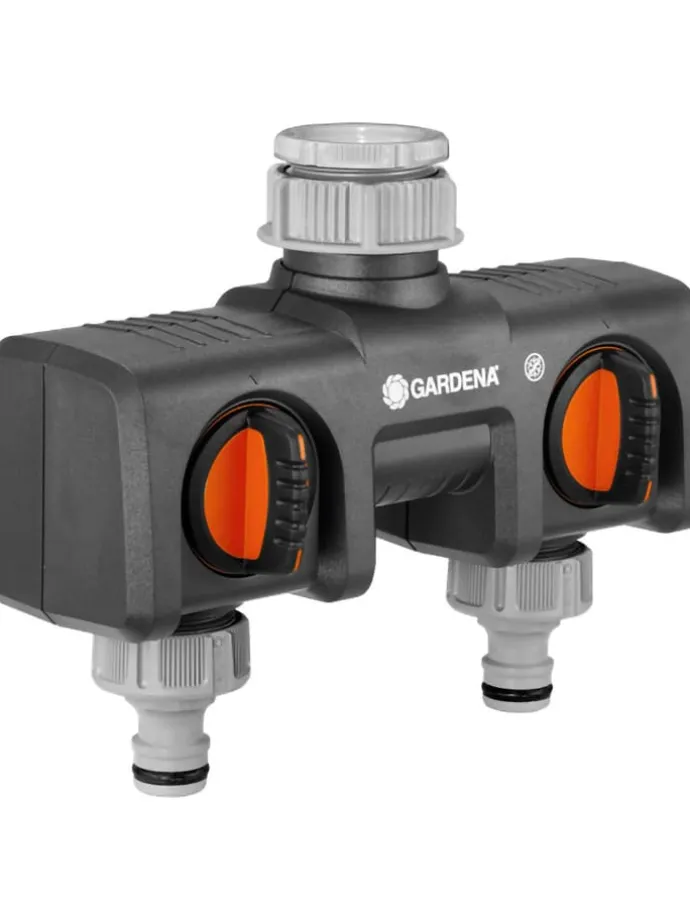 2-Wege-Verteiler in Grau