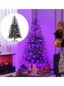 Weihnachtsbaum Halloween LED in Schwarz