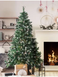 Weihnachtsbaum PALOMAR in Grün/Schwarz - (W) 110 x (H) 180 x (L) 110 cm