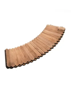 Weihnachtsbaumrock aus Holz Abdeckung für Baumständer D: 70cm in braun