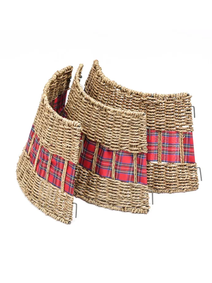 Weihnachtsbaumrock aus Seegras Abdeckung für Baumständer D: 70cm in natur