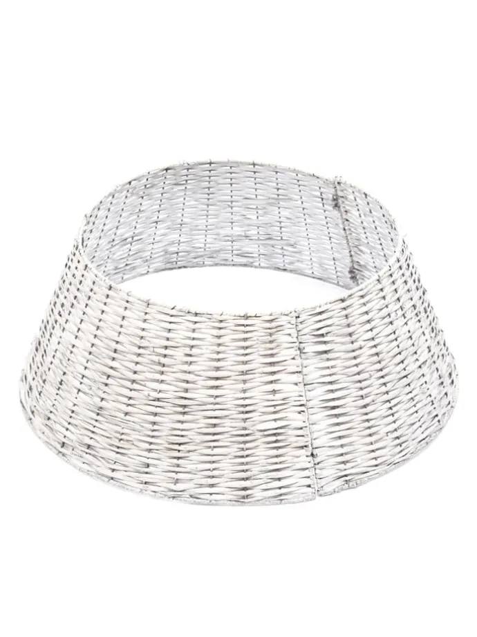 Weihnachtsbaumrock aus Weide Abdeckung für Baumständer D: 70cm in grau