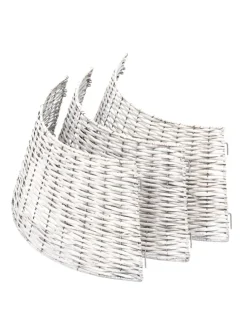 Weihnachtsbaumrock aus Weide Abdeckung für Baumständer D: 70cm in grau