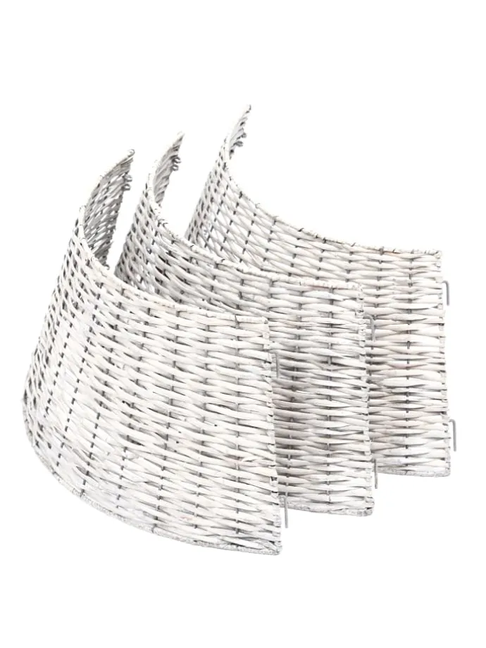 Weihnachtsbaumrock aus Weide Abdeckung für Baumständer D: 70cm in grau