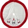 Weihnachtsbaumrock in Rot/ Weiß - Ø 105 cm