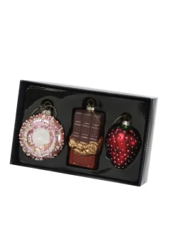 Weihnachtsbaumschmuck Donut Erdbeere Schokolade in bunt