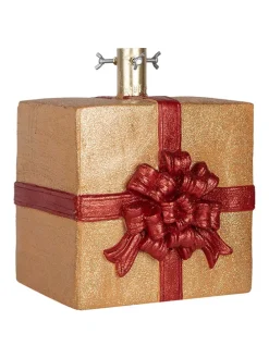 Weihnachtsbaumständer in Gold/ Rot - (B)26 x (H)32 x (T)25 cm